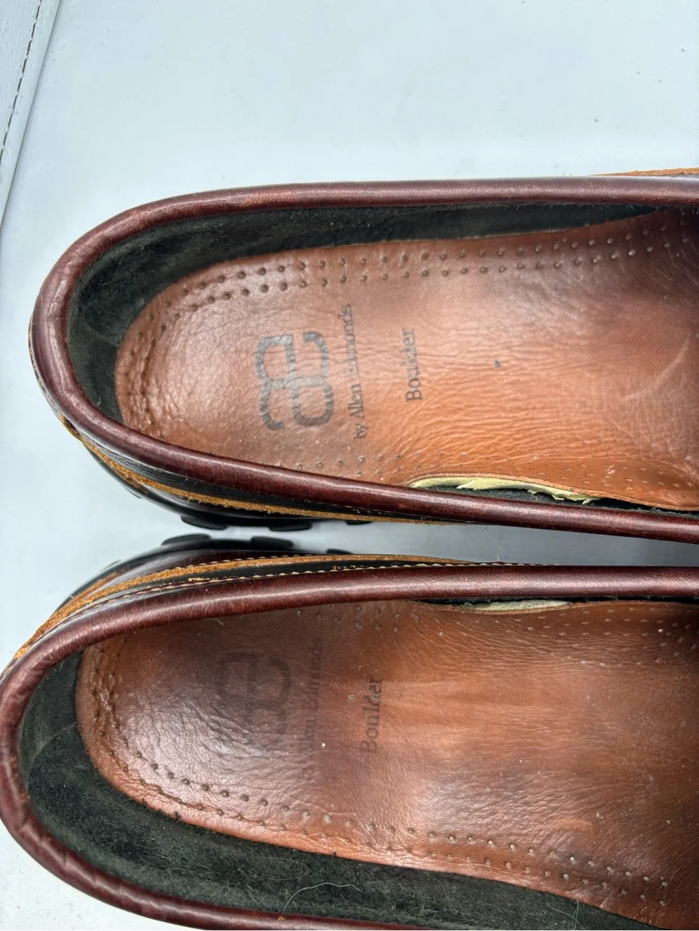 Allen Edmonds Boulder Venetian Driving Moccasins Leather Slip Ons Loafers